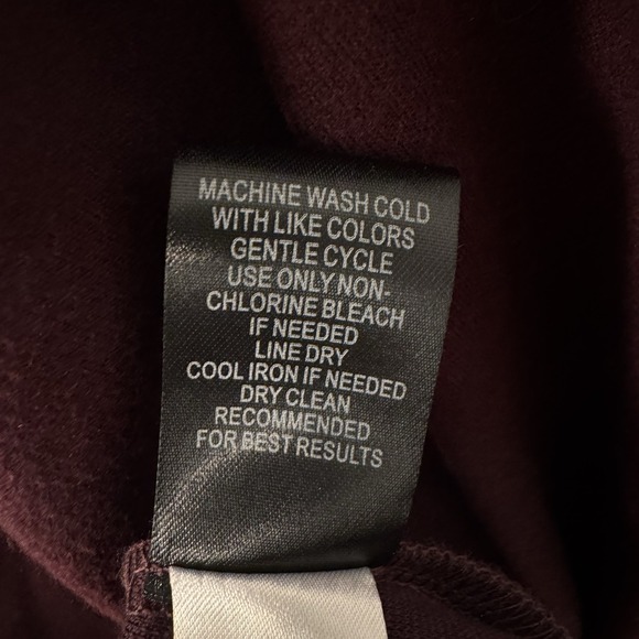 Torrid Open Draped Sweater Women's  Size 3X Burgundy Pockets Long Sleeve Cozy - Picture 5 of 11
